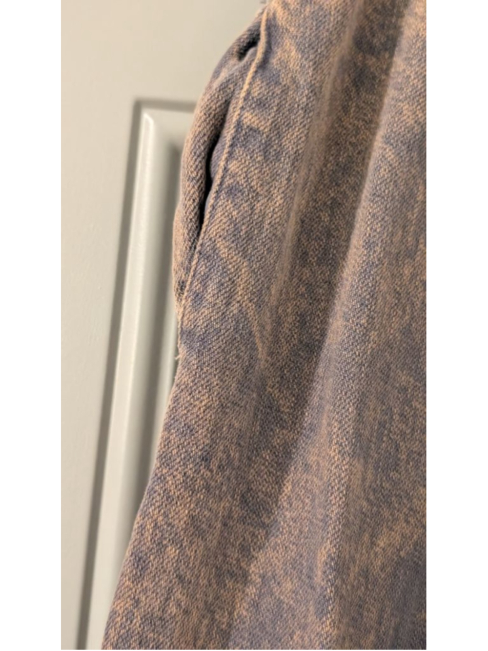 Women's ZARA Blue/Gray & Brown Acid Wash Wide Leg Pants XS - Picture 4 of 8
